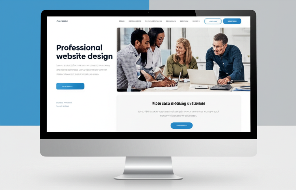 Professional web design example